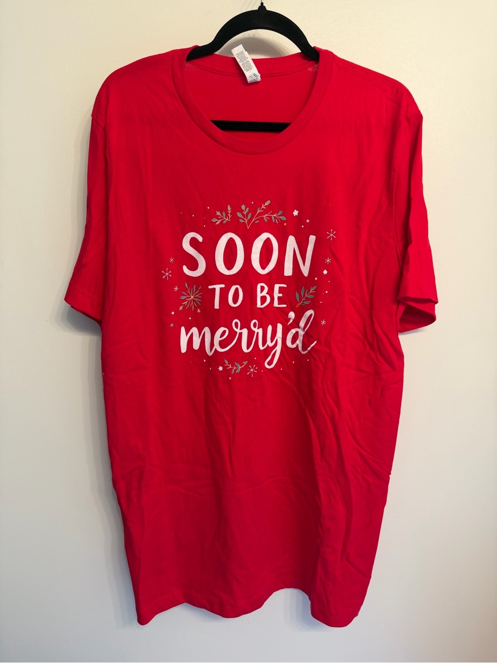 Bella Canvas Red 'Soon to Be Merry'd' Graphic Tee - Men